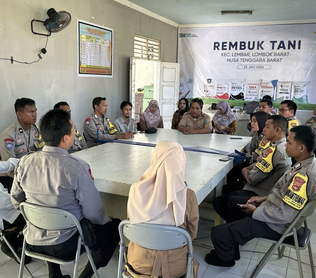 Kolaborasi Polri dan BPP, Tingkatkan Produktivitas Pertanian di Lembar