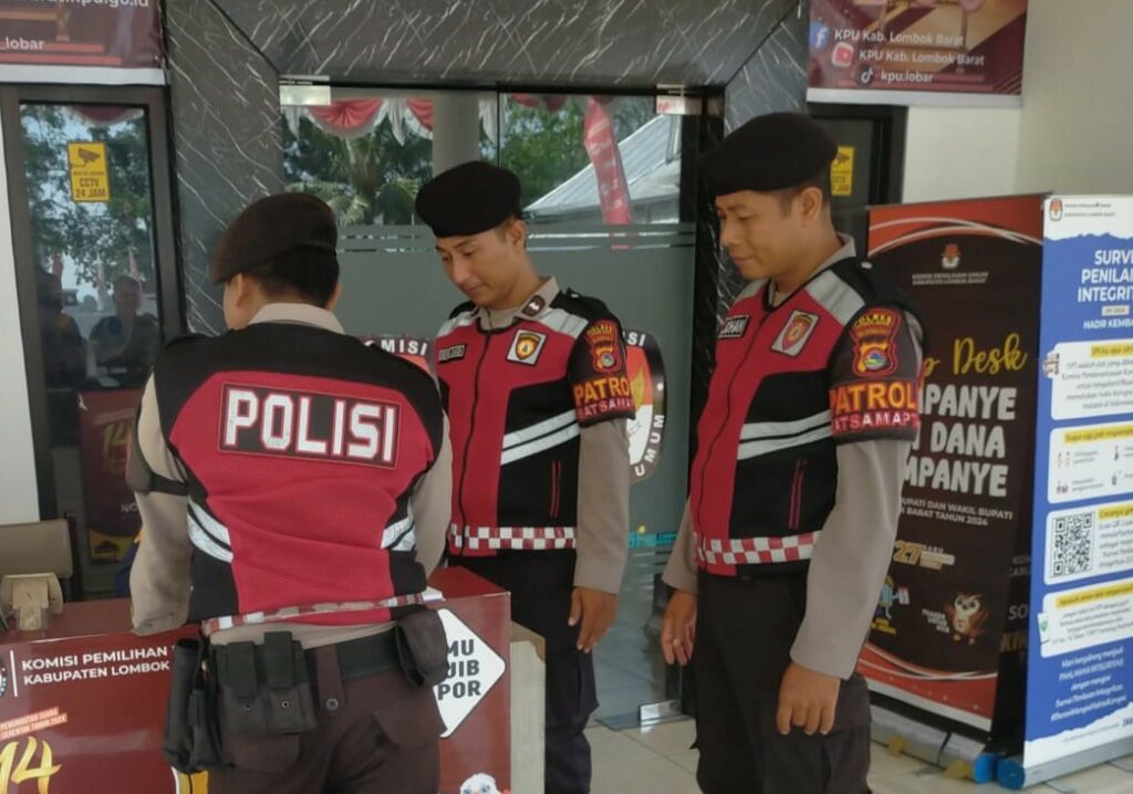 Polres Lombok Barat Perkuat Keamanan KPU dengan Patroli Preventif Menyambut Pemilukada
