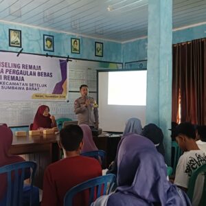 Cegah Narkoba dan Kenakalan Remaja, Bhabinkamtibmas Desa Seran Gelar Penyuluhan Bagi Remaja Desa Seran