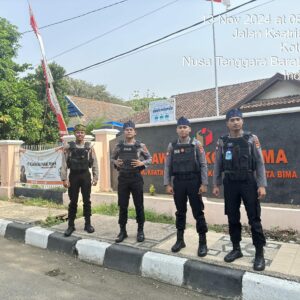 Satgas Preventif OMP Rinjani 2024 Tingkatkan Patroli di Kantor KPU dan Bawaslu Kota Bima