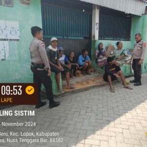 Polsek Lape Laksanakan Patroli Cooling System Jelang Pilkada Serentak 2024