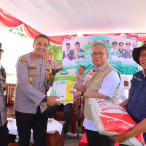 Kapolres Lombok Utara bersama Forkopimda, Lounching Gugus Tugas Polri Dukung Ketahanan Pangan