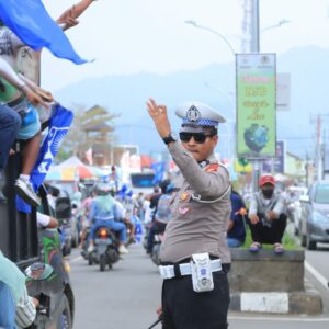 Kampanye Akbar Hari ke-2 Berlangsung Aman, Polres Sumbawa Barat Turunkan 130 Personel Pengamanan