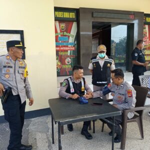 Sidokkes Polres Bima Kota Laksanakan Pengecekan Kesehatan Anggota