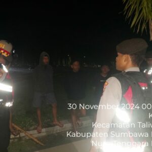 Sat Samapta Polres Sumbawa Barat Lakukan Patroli Dialogis Guna Cipta Kondisi yang Aman