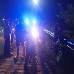 Antisipasi Kejahatan dan Balap Liar, Polsek Gerung Gelar Patroli Malam