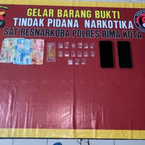 Tim Kaisar Hitam Polres Bima Kota Gulung Pengedar Sabu dengan 15 Paket Siap Edar
