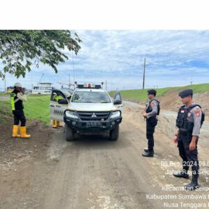 Sat Samapta Polres Sumbawa Barat Laksanakan Pengamanan Obvitnas dan Penjagaan PT. AMNT Sumbawa Barat