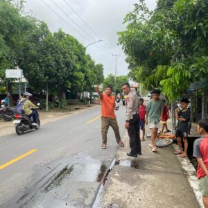 Sat Lantas Cek TKP Laka Lantas
