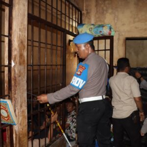 Propam Polda NTB Sidak Ruang Tahanan Polres Bima Kota