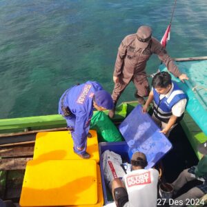 Cegah Pencurian dan Penyelundupan Biota Laut Dilindungi, Sat Polairud Polres Bima Kota dan Tim Gabungan Gelar Patroli