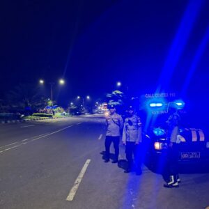 Polsek Gerung Gencar Patroli Malam, Jamin Keamanan Bypass