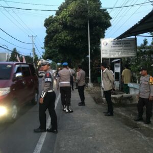 Polres Lombok Utara Amankan Jalannya Kunjungan Menbud di Kabupaten Lombok Utara