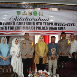 AKBP Didik Putra Kuncoro S.I.K., M.Si Terima Silaturahmi Bupati Bima (Wakil Gubernur NTB Terpilih 2025-2029) Beserta Forkopimda di Polres Bima Kota
