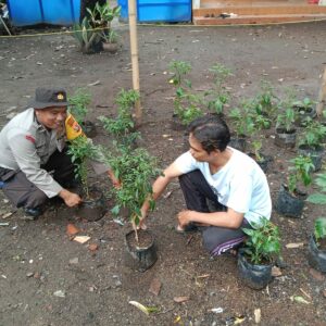 Sinergi Polisi dan Warga, Sukseskan Program Ketahanan Pangan