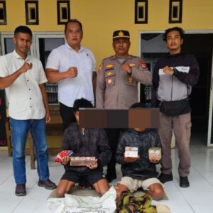 Team Opsnal Polsek Rasana’e Timur Amankan Pencuri Sembako dan Rokok