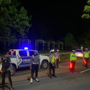 Polres Bima Kota Patroli KRYD Malam Minggu, Ciptakan Situasi Aman dan Kondusif