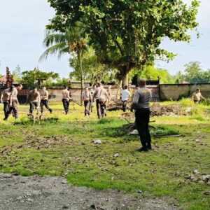 Polsek Tanjung Siap Sambut Lounching Program Ketahanan Pangan Lestari