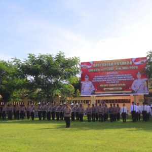 Kapolres Lombok Utara Pimpin Apel Gelar Pasukan Operasi Ketupat Rinjani 2025