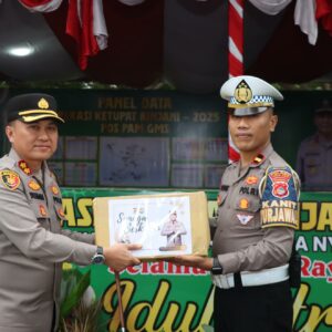Jelang Lebaran, Kapolres Lombok Barat Cek Pospam GMS dan Beri Arahan Penting