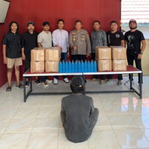 Tim Opsnal Polsek Rasbar Gagalkan Peredaran 248 Botol Arak Bali