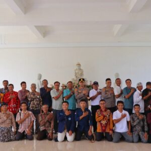 Kapolres Lombok Utara Kunjungi Vihara Dhamma Vinnaya Tanjung