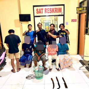 Ungkap Pencurian Sapi di Sambik Bangkol Satreskrim Polres Lombok Utara Amankan 5 orang