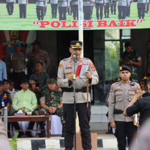 Kapolres Bima Kota Pimpin Apel Gelar Pasukan Operasi Ketupat Rinjani 2025 dalam Rangka Pengamanan Idul Fitri 1446 H