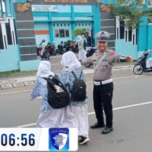Sat Lantas Polres Bima Kota Laksanakan Kegiatan Rawan Pagi (Strong Point) di Sejumlah Titik Strategis