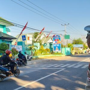 Sat Lantas Polres Bima Kota Laksanakan Rawan Pagi di Sejumlah Titik untuk Lancarkan Arus Lalu Lintas
