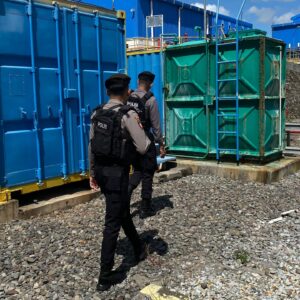 Unit Obvit Sat Samapta Polres Bima Kota Amankan dan Patroli di Area Objek Vital PLTMG Bonto Bima