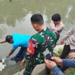 Polsek Pringgarata Olah TKP Penemuan Orok Bayi di Saluran Irigasi.