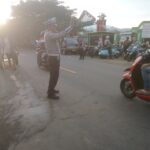 Polsek Tanjung Lakukan Gaktur Lalin Atasi Kemacetan