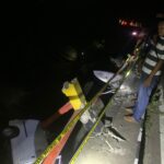 Mobil Ekspedisi Terjun ke Sungai, Polsek Kayangan Respon Cepat Olah TKP Kecelakaan