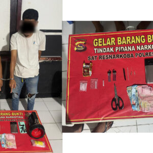 Digerebek di Malam Hari, Dua Pria Diduga Pengedar Sabu Diringkus Polisi di Doromelo