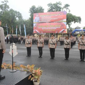 Polres Loteng Gelar Upacara Setijab Kasat Narkoba, Kapolsek Kawasan Mandalika, dan Pelantikan Kapolsek Kopang
