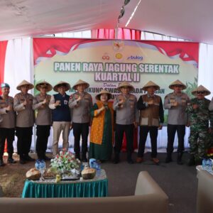 Grownbreaking Pembangunan Gudang Jagung di Moyo Utara, Polres Sumbawa Pastikan Kegiatan Berjalan Aman