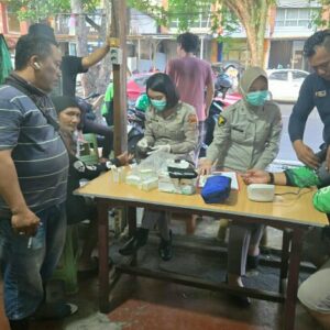 Semarak Hari Bhayangkara ke-79, Biddokkes Polda Sulut Gelar Pemeriksaan Kesehatan Gratis bagi Pengemudi Ojol
