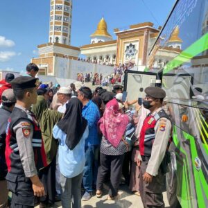 Satsamapta Polres Bima Laksanakan Patroli Pengamanan Kepulangan Jama,ah Haji