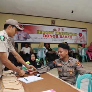 Polres Dompu Gelar Donor Darah Sambut Hari Bhayangkara ke-79, Anggota dan Bhayangkari Antusias Berpartisipasi