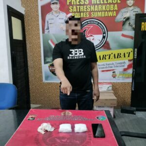 Gagalkan Penyelundupan Narkotika Antar Provinsi, Polres Sumbawa Amankan Ratusan Gram Sabu
