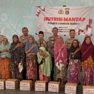 ‘Nutrisi Mantap’: Bentuk Kepedulian Polri di Desa Dasan Baru