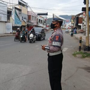 Sat Lantas Polres Bima Kota Gelar Kegiatan Rawan Pagi/Strong Point, Antisipasi Kemacetan dan Laka Lantas