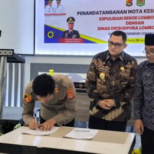 Kapolres Tandatangani MoU Dengan Dikbudpora Wujudkan Pendidikan Yang Aman dan Bermartabat