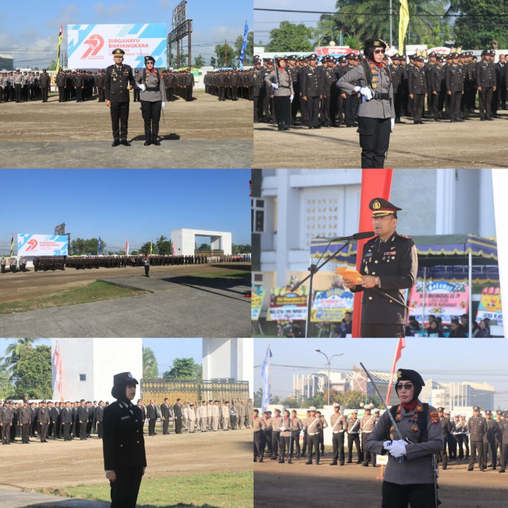 Hari Bhayangkara ke-79, Kapolres Loteng Percayakan Polwan Jadi Perangkat Upacara.