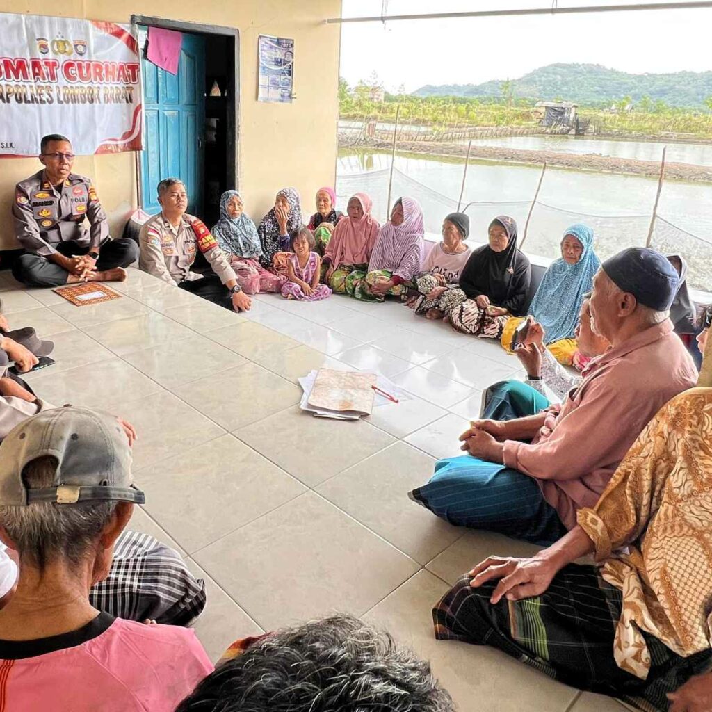 Jumat Curhat di Empol, Polisi Dukung Warga Kembangkan Budidaya Kepiting