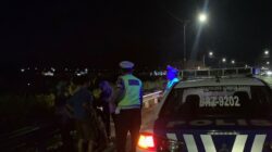 Patroli Malam Satlantas Polres Lombok Barat Jaga Ketertiban Arus Lalu Lintas dan Cegah Balap Liar