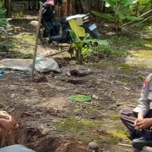 Aipda Ahyar Sambangi Petani Gelogor, Perkuat Program Ketahanan Pangan