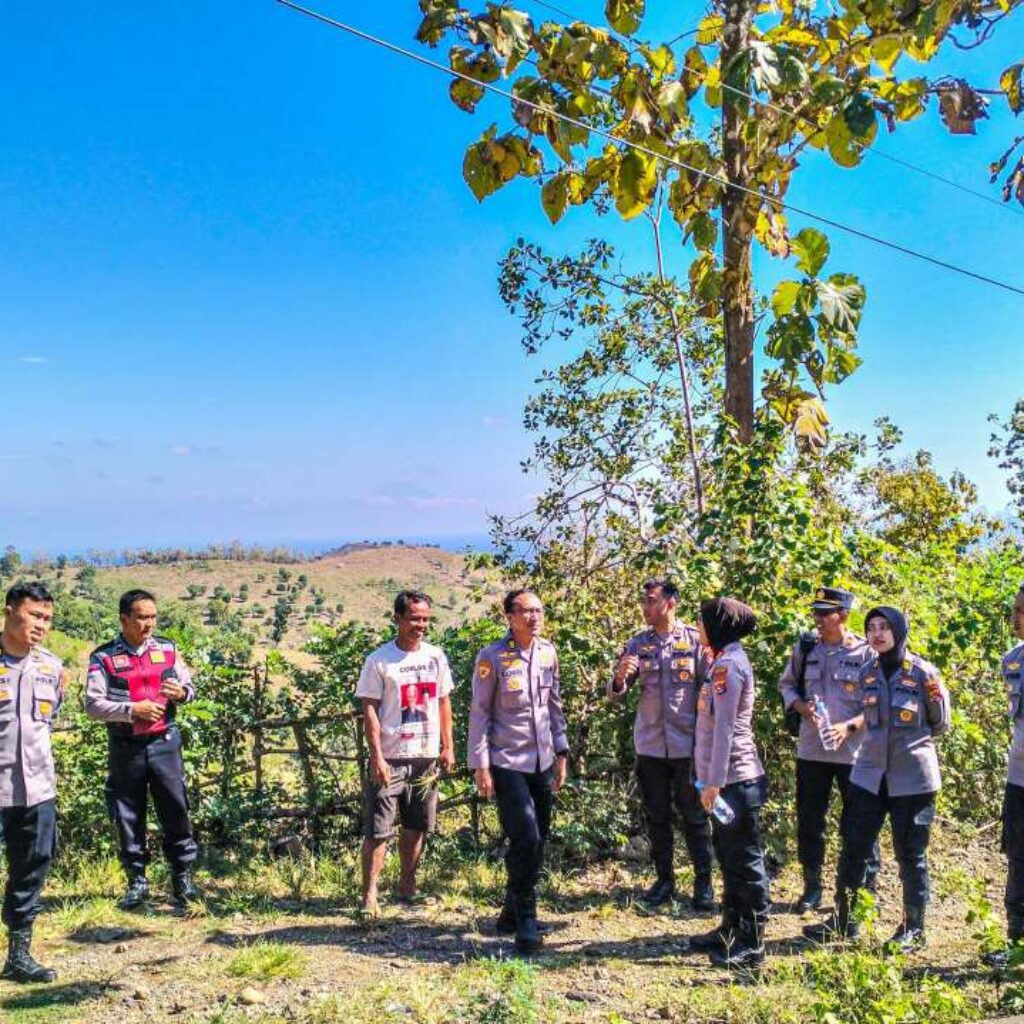 Upaya Ketahanan Pangan: Polres Lombok Barat dan Polda NTB Tinjau Lahan Pertanian di Kedaro