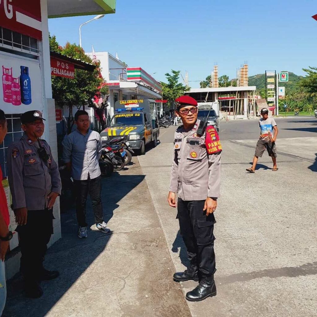 Polsek Gerung Intensifkan Patroli KRYD, Jaga Keamanan Objek Vital di Gerung dan Mesangguk